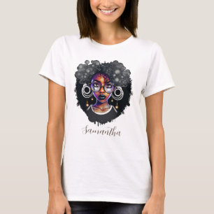 T-shirt Femme Goth Afro