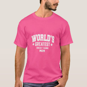 T-shirt Femme Grand Danse Pour Maman Chien race Blanc