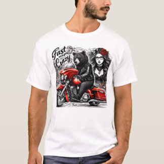 T-shirt Femme guerrière à roues