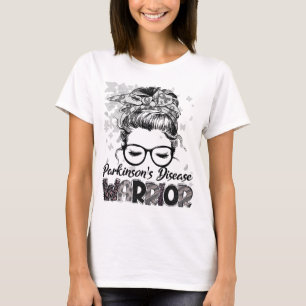 T-shirt Femme Guerrière Maladie de Parkinson Fille Surviva