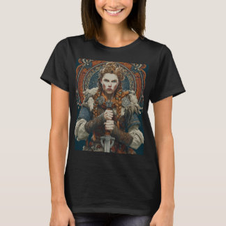 T-shirt femme guerrière vikinga