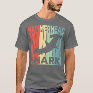 T-shirt Femme Hammerhead requin Vintage unise VNeck