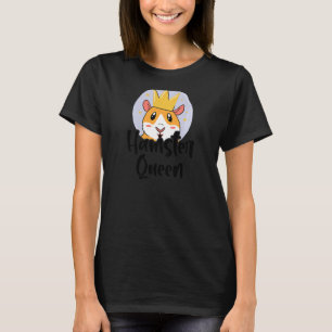 T-shirt Femme Hamster Queen Animal Animal Propriétaire Rod