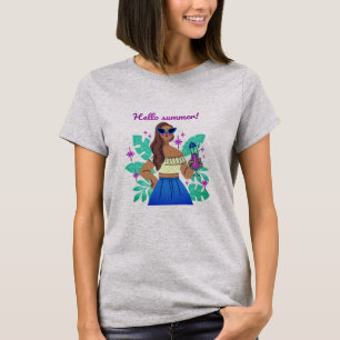 T-shirt femme Hello Summer