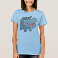 T-shirt femme hippo jote souriante