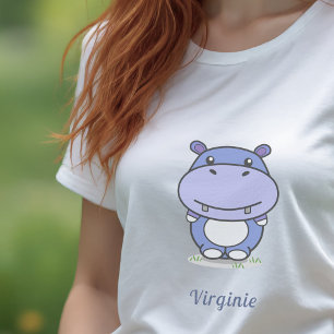 T-shirt femme hippo mignonne