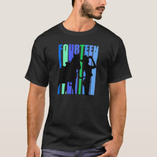 T-shirt Femme Horse Girl 14E Anniversaire Country Girls Ro