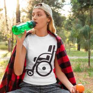 T-Shirt Femme Icône De Fauteuil Roulant