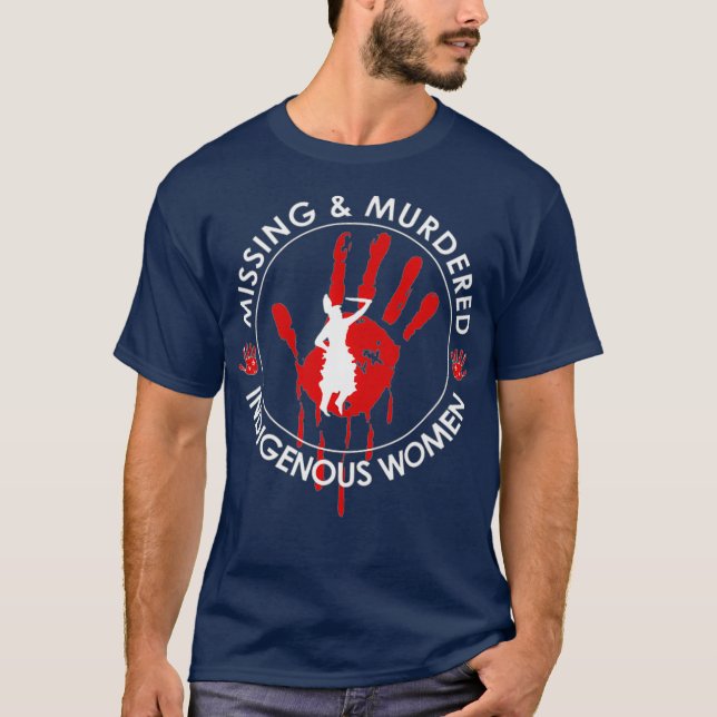 T-shirt Femme Indigène Disparue Et Assassinée (Devant)