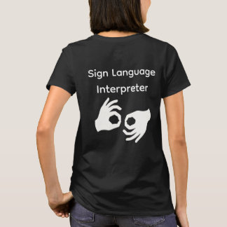 T-shirt femme Interprète en langue des signes Noir