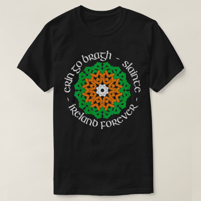 T-shirt Femme Irlande Forever Erin Go Bragh Slainte VNe (Design devant)