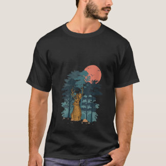 T-shirt Femme Jackrabbit Mountain Pine Tree Sky Birds sont