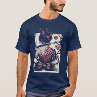 T-shirt Femme Japonaise Fleur de Cerisier Tatouage Art Gei