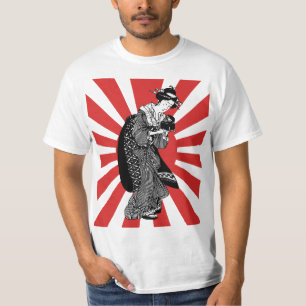 T-shirt Femme japonaise traditionnelle d'ukiyoe