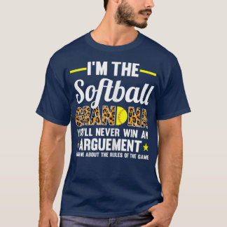 T-shirt Femme Je suis la grand-mère du softball 