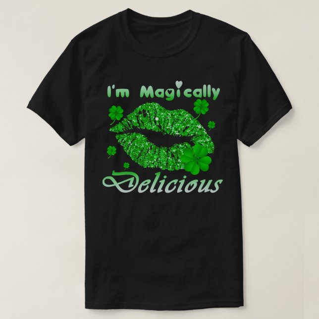 T-shirt Femme Je suis Magiquement Delicious cadeau Funny S (Design devant)