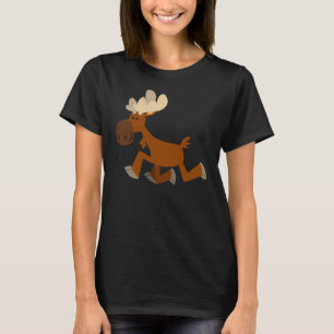 T-shirt femme joli caricature Merry Moose