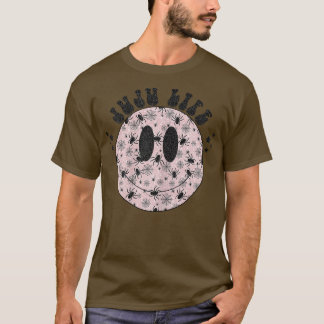 T-shirt Femme Juju Vie Fantôme Éffrayant Visage, Halloween