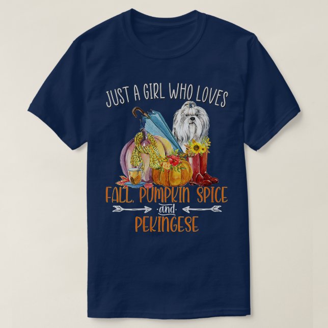 T-shirt Femme Juste Une Fille Qui Aime Chute Citrouille Ép (Design devant)