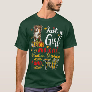 T-shirt Femme Juste Une Fille Qui Aime Le Berger Australie