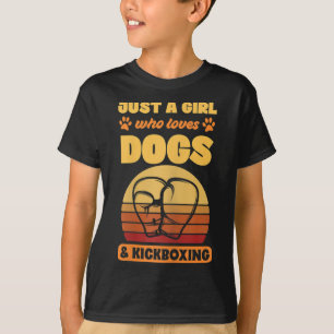 T-shirt Femme Juste Une Fille Qui Aime Les Chiens Et Le Ki