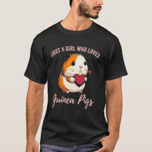 T-shirt Femme Juste Une Fille Qui Aime Les Cochons De Guin