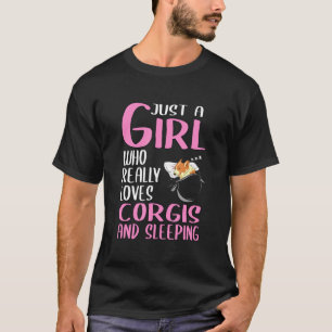 T-shirt Femme Juste Une Fille Qui Aime Vraiment Le Corgis