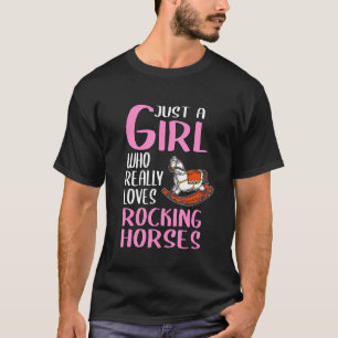 T-shirt Femme Juste Une Fille Qui Aime Vraiment Les Chevau