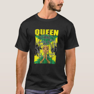 T-shirt Femme Ki Jamaïcaine Drapeau Black Woman Costume Qu