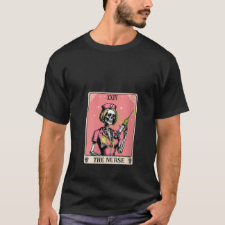 T-shirt Femme La carte de tarot infirmière Whimsy Goth Ske