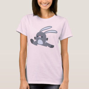 T-shirt femme lapin de dessin animé mignon courant