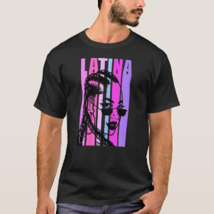 T-shirt Femme Latina Queen Puerto Rican Mexicaine Mexique