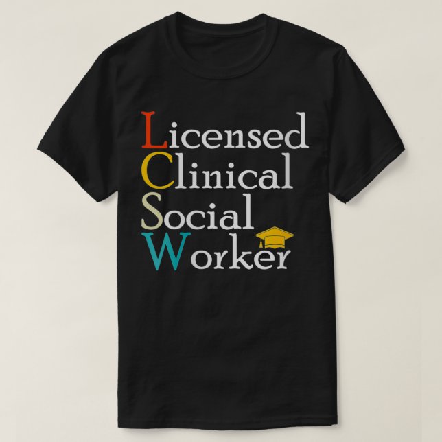 T-shirt Femme LCSW Licence Clinique Social Travailleur Apc (Design devant)