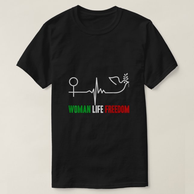 T-shirt Femme Liberté de vie Zan Zendegi Azadi Femmes Vie  (Design devant)
