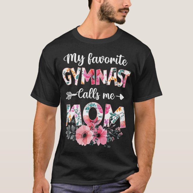 T-shirt Femme Ma Gymnaste Favorite M'Appelle Maman Chemise (Devant)