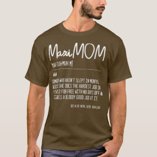 T-shirt Femme MaiMOM Maman Dictionnaire Définition Cadeau
