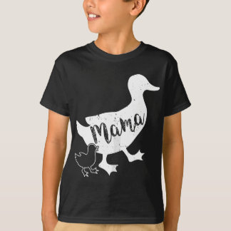 T-shirt Femme Mama Duck et 2 canettes, Maman Duck