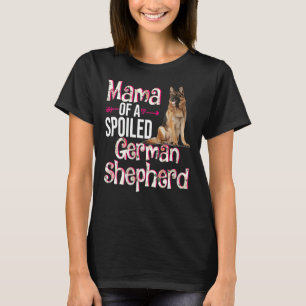 T-shirt Femme Mama D'Un Berger Allemand Mère S