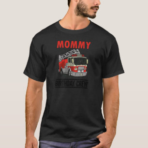 T-shirt Femme Maman De Pompier Garçon Fille Matching Feu