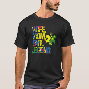 T-shirt Femme Maman Emt Legend Services Médicales d'urgenc
