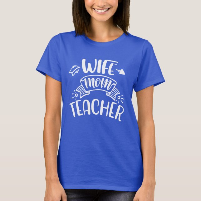 T-shirt Femme Maman Enseignante (Devant)