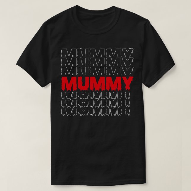 T-shirt Femme Maman Nouveaux Parents Costume Halloween Pou (Design devant)