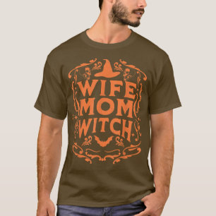 T-shirt Femme Maman Witch Drôle Halloween Mères Day Witchc