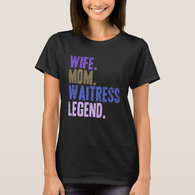 T-shirt Femme Maman Witress Witress Mère (Devant)