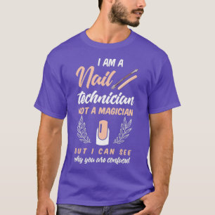 T-shirt Femme Manicuriste Chemise Funny Nail Tech Citation