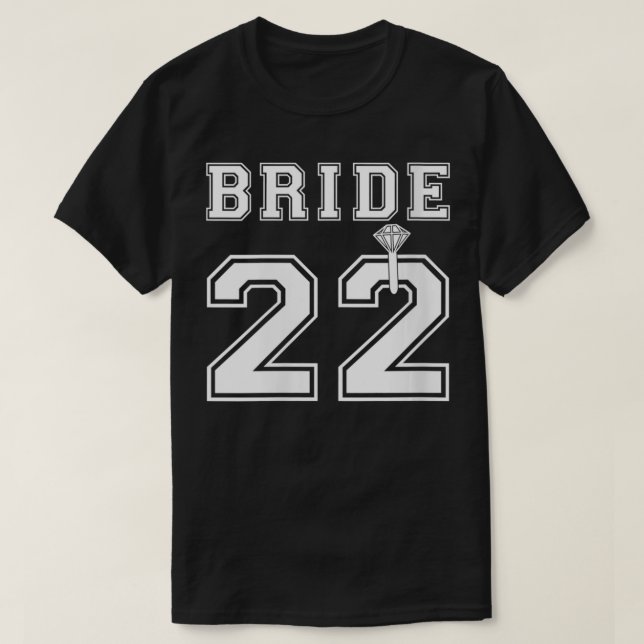 T-shirt Femme Mariée 2022 Fiançailles Réception de Mariage (Design devant)