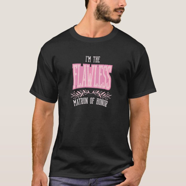 T-shirt Femme Matron d'honneur Bachelor de jumelage sans f (Devant)