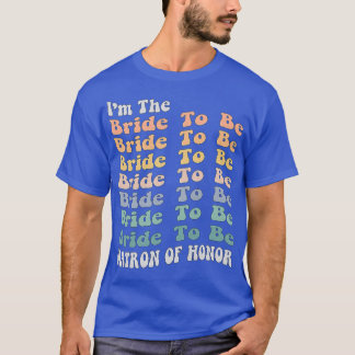 T-shirt Femme Matron d'honneur mariée à jumeler Bachel