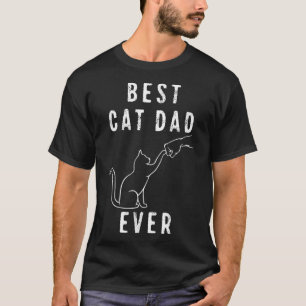 T-shirt Femme Meilleur Chat Papa Jamais Paw Poing Bump Meo