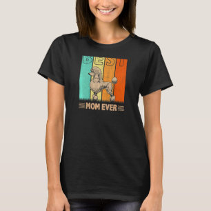T-shirt Femme Meilleur Chien Poodle Maman Jamais Rétro Gra